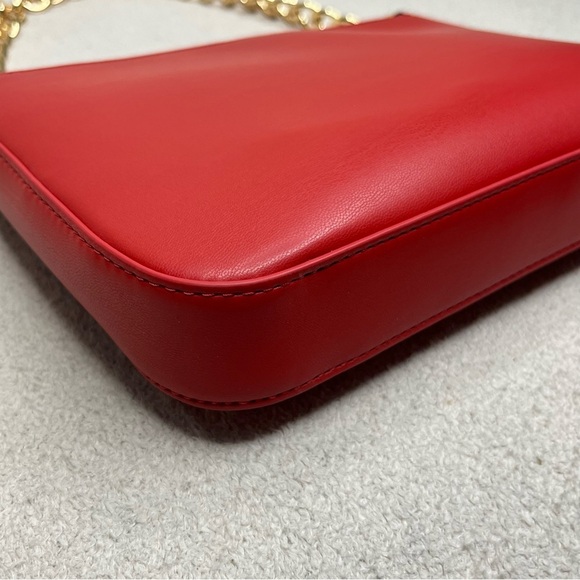 Love Moschino Red Heart Handbag Zipper Purse-Red/Gold-NEW-NWT-Valentine’s Day - Picture 4 of 16